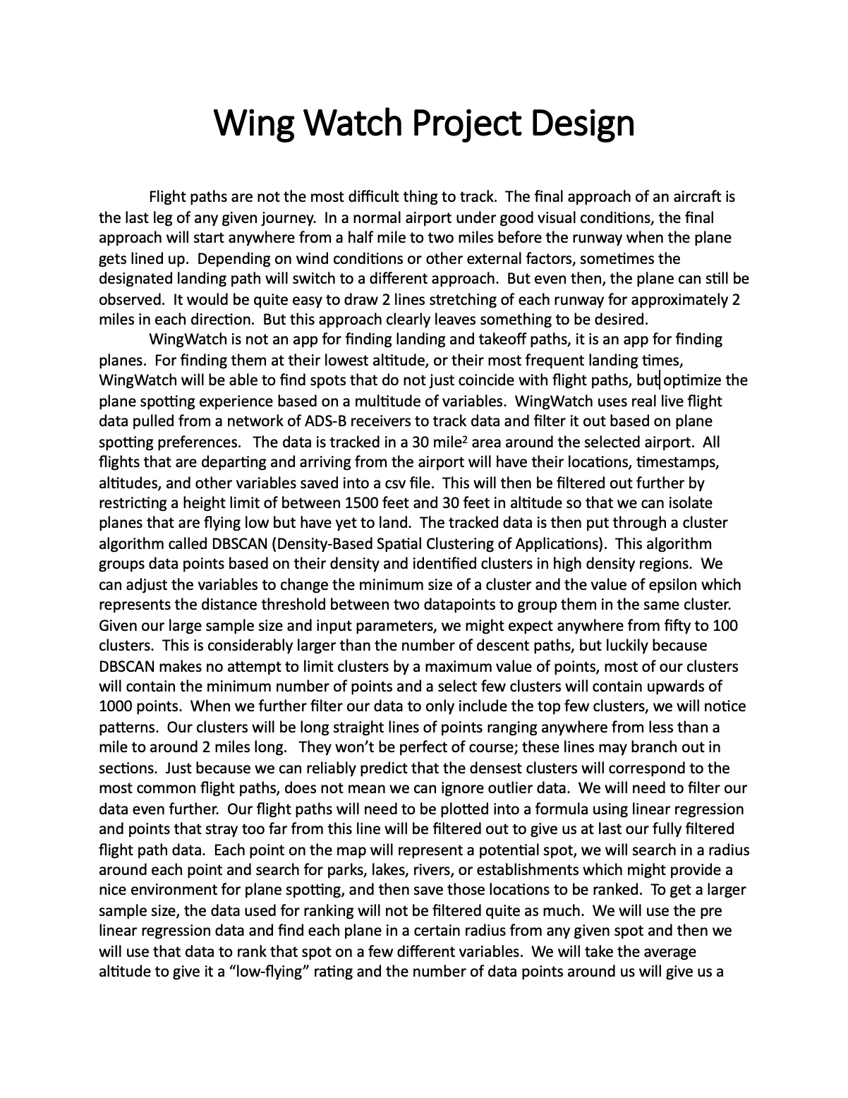 Preview of Project Design